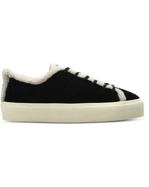 Inuikii Shearling Low Trainers - Black