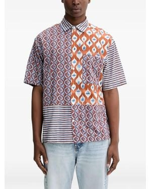 Desigual Printed Short-Sleeve Shirt - White