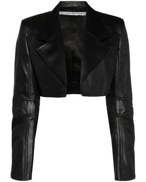 Alexander Wang Cropped-Blazer - Schwarz