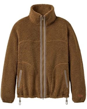 UGG Braid Full-Zip Jacket - Brown