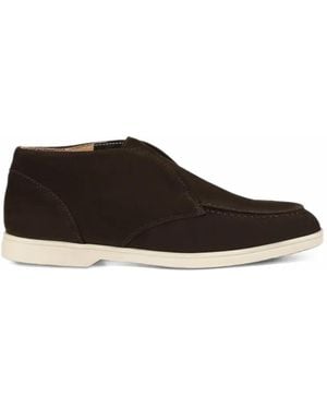 Doucal's Leather Desert Boots - Brown