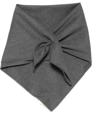 Carven Schal Mit Knotendetail - Grau