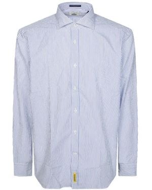 B.D. Baggies Striped Cotton Shirt - Blue