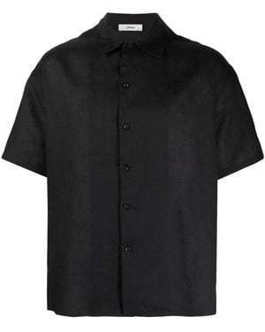 Commas Camicia A Maniche Corte - Nero
