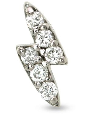 Lark & Berry Lightning Strike ダイヤモンド ピアス 14kホワイトゴールド