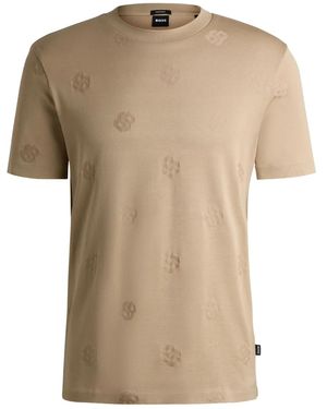 BOSS Emed-logo T-shirt - Neutro