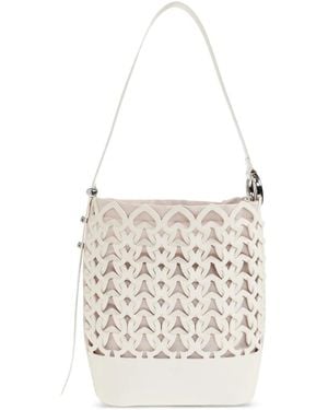 Kate Spade Bolso bombonera Halo de piel - Blanco