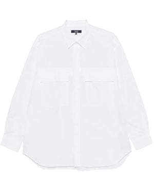 Comme des Garçons Chemise À Poche Poitrine - White