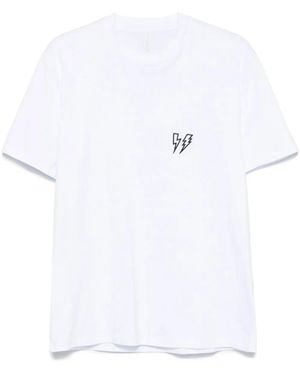 ★NeIL Barrett★ダブルサンダーボルト刺繍半袖Tシャツ ☆NeIL Barrett☆ダブルサンダーボルト刺繍半袖Tシャツ
