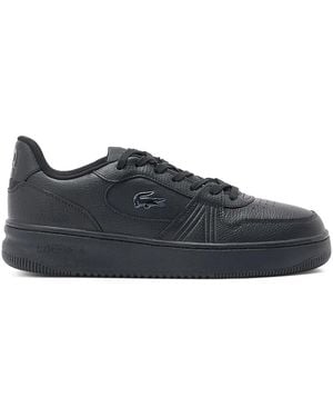 Lacoste Leather Lace-Up Logo Sneakers - Blue