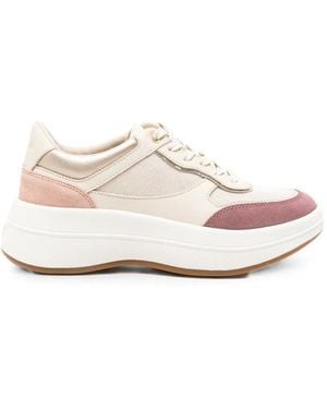 Geox Baskets Spherica Ecub-3 À Empiècements - White