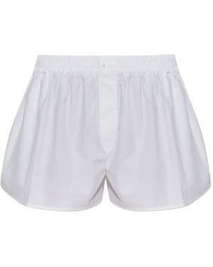 Alexander Wang Shorts Verfraaid Met Kristallen - Wit