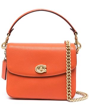 COACH Cassie 19 Leather Crossbody Bag - Orange