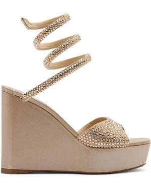 Rene Caovilla Cleo Plateau-Sandalen - Natur