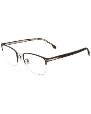 BOSS Browline-Frame Glasses - White