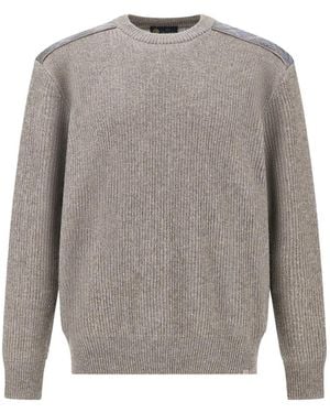 Paul & Shark Gerippter Strickpullover - Grau