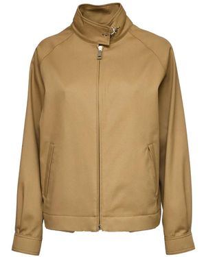 Fay Veste Bomber À Fermeture Zippée - Natural