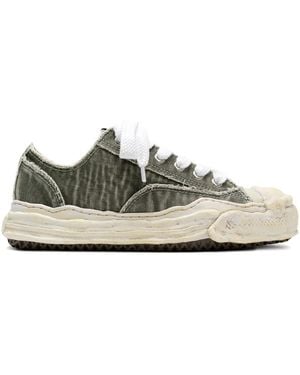 Maison Mihara Yasuhiro Hank Denim Low-Top Trainers - Grey
