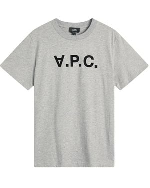 A.P.C. T-Shirt Con Logo - Grigio
