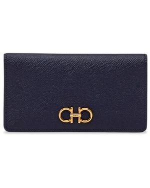 Ferragamo ガンチーニ 財布 - ブルー