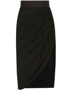 Dolce & Gabbana Draped Asymmetric Miniskirt - Black