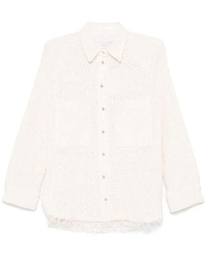 IRO Solaria Tweed Shirt - White