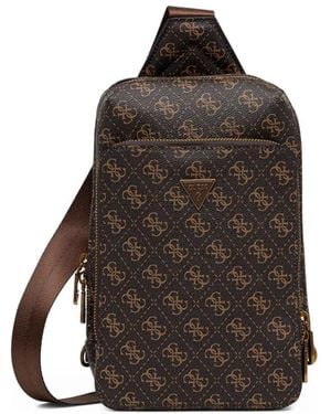 Guess Gürteltasche Mit Logo-Schild - Braun