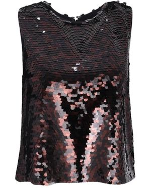 STAUD Seraphina Sequin-Embellishment Top - Black