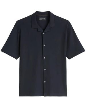 Marc O' Polo Short-Sleeve Button-Up Shirt - Blue