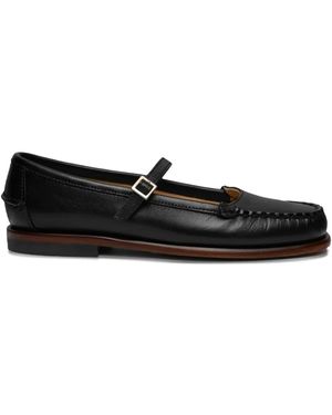 Sebago Leather Ballerina Shoes - Black