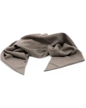 Brunello Cucinelli Embellished Cashmere Scarf - Brown