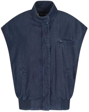 Giorgio Armani Sleeveless Denim Gilet - Blue