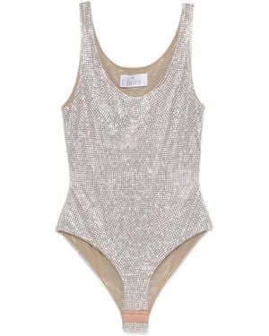 GIUSEPPE DI MORABITO Scoop-Neck Bodysuit - Grey