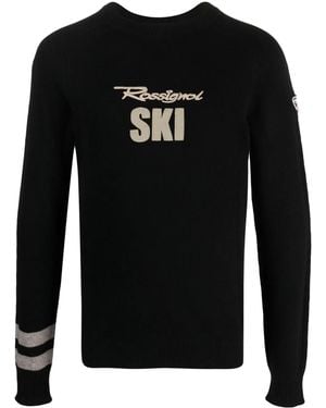Rossignol Signature Logo-Embroidered Sweater - Black