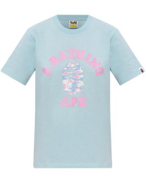 A Bathing Ape T-Shirt À Imprimé Graphique - Bleu