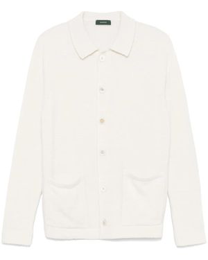 Zanone Knitted Shirt - White