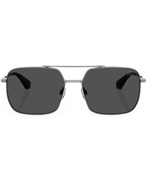Burberry Check-Engraved Sunglasses - Gray