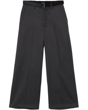 Sacai ストライプ パンツ - ブルー