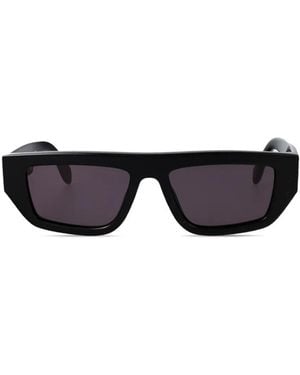 Palm Angels Hercules Logo-Plaque Sunglasses - Black