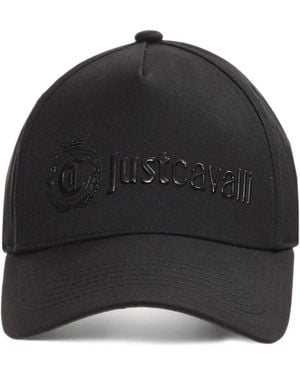 Just Cavalli Logo-Detail Baseball Cap - Black