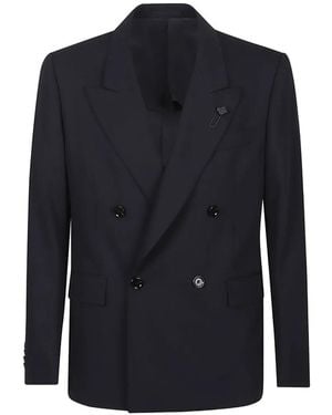 Lardini Double-Breasted Blazer - Blue