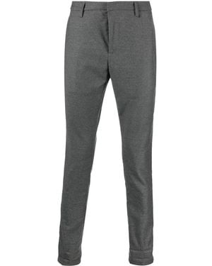 Dondup Virgin-Wool Tapered Pants - Gray