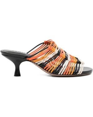 FARM Rio Macrame Kitten Heel - Black