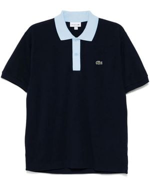 Lacoste Contrast Collar Polo Shirt - Blue
