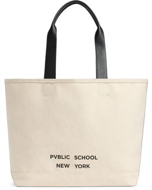 Public School Pop Up Tote Bag - Natural
