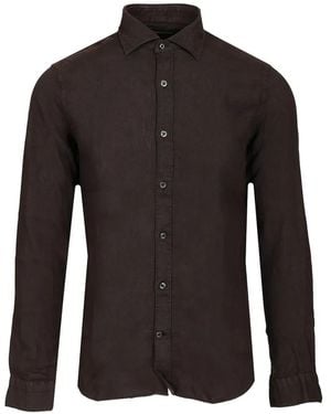 Al Duca d'Aosta Linen Shirt - Black