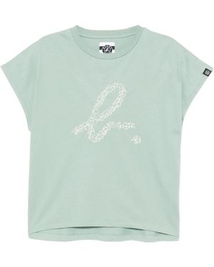 SPORT b. by agnès b. Logo-Embroidered T-Shirt - Blue