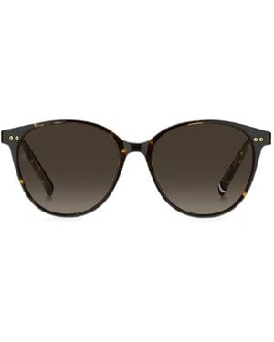 Tommy Hilfiger Geometric-Frame Sunglasses - Grey