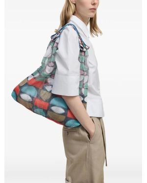Epice Udaipur Geometric-Print Tote Bag - Blue