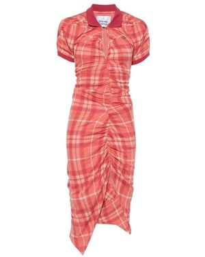 Vivienne Westwood Pullong Asymmetric Dress - Red